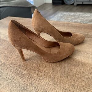 Corso Cosmo Brown Suede Heels Sz 5